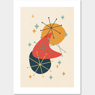 Atomic Age Mid Century Composition III Posters and Art